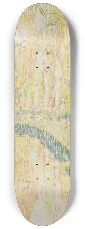Jan Toorop - Vaart tussen bomen 8.25 inch art skate deck