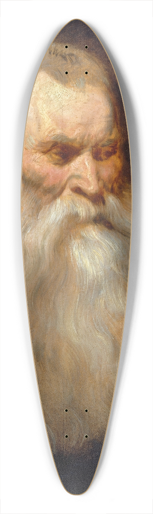 Anthony van Dyck - Study Head of an Old Man with a White Beard 39.3 inch art pintail longboard deck