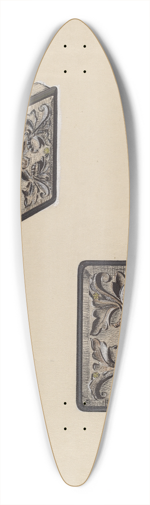 Anthony Zuccarello - Portrait Case 39.3 inch art pintail longboard deck