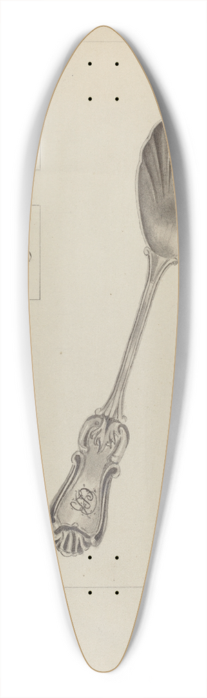 Anthony Zuccarello - Silver Sugar Spoon 39.3 inch art pintail longboard deck