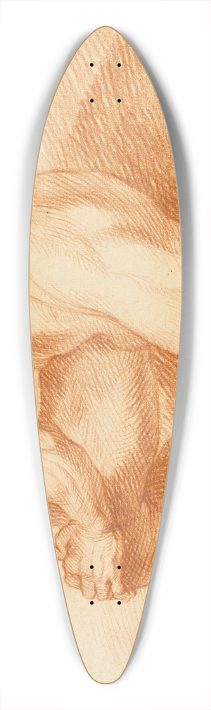 Antoine Dumont - Kneeling Academic Male Nude 39.3 inch art pintail longboard deck