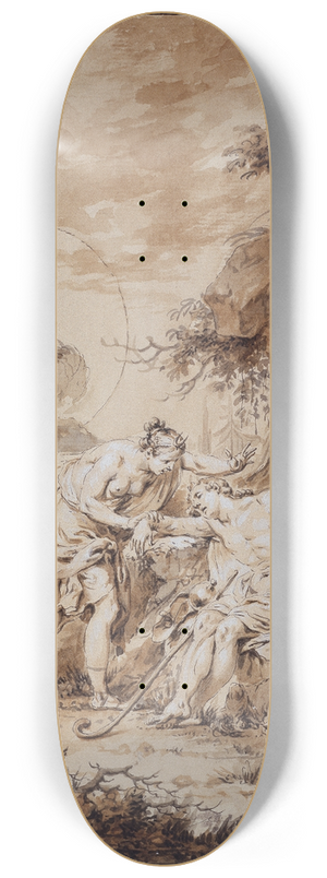 Januarius Zick - Luna and Endymion 8.25 inch art skate deck Januarius Zick - Luna and Endymion 8.25 inch art skate deck