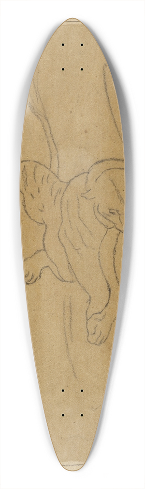 Antoine-Louis Barye - Panthre couche de face 39.3 inch art pintail longboard deck