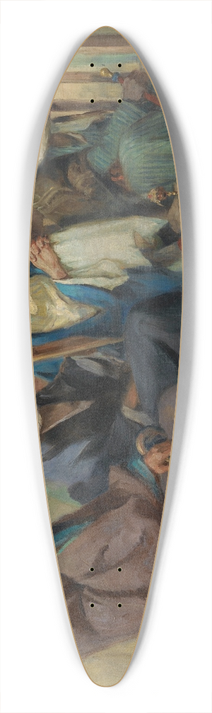 Anton Binder - Tea Time 39.3 inch art pintail longboard deck
