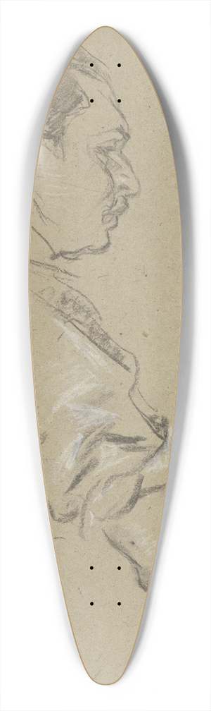 Anton Burger - Master butcher Morgenstern 39.3 inch art pintail longboard deck