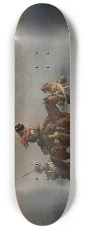 January Suchodolski - Retreat from Moscow in 1812 8.25 inch art skate deck