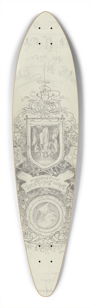 Anton Burger - Widmung fr Johann Friedrich Stdel 39.3 inch art pintail longboard deck