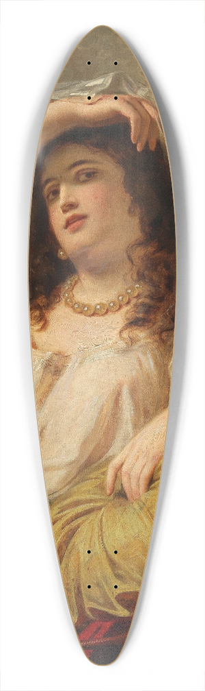 Anton Ebert - An Odalisque With A Water Pipe 39.3 inch art pintail longboard deck