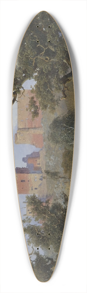 Anton Eduard Kieldrup - Hammershus 39.3 inch art pintail longboard deck