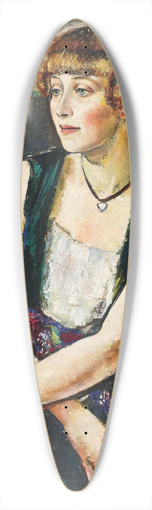 Anton Faistauer - Sitzende Dame mit Pagenkopf (Lisl Schller) 39.3 inch art pintail longboard deck