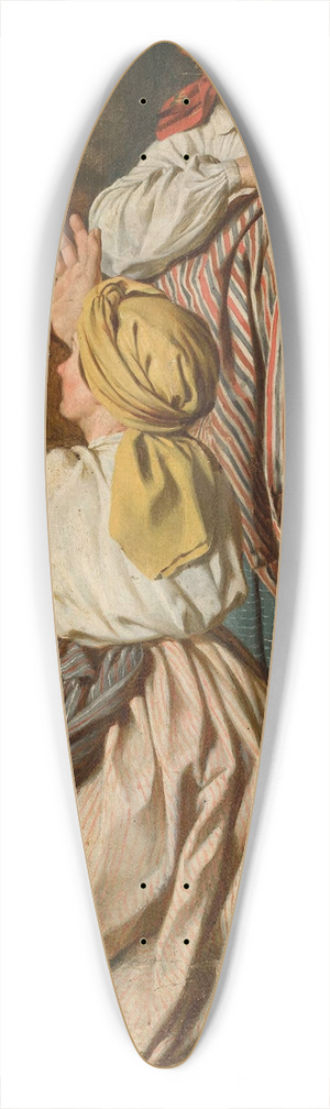 Antoni Murzynowski - Women fleeing from the fire 39.3 inch art pintail longboard deck