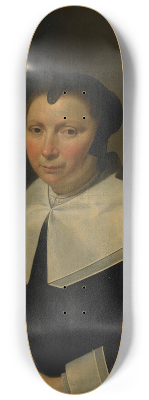 Jan Van Bijlert - Portrait of a Woman 8.25 inch art skate deck