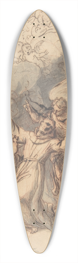 Antonio de Pereda - St. Francis Receiving the Stigmata 39.3 inch art pintail longboard deck