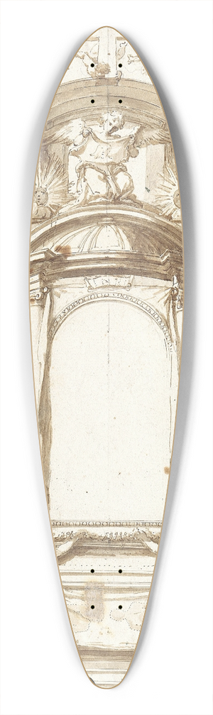 Antonio Gherardi - Design for an Altar 39.3 inch art pintail longboard deck