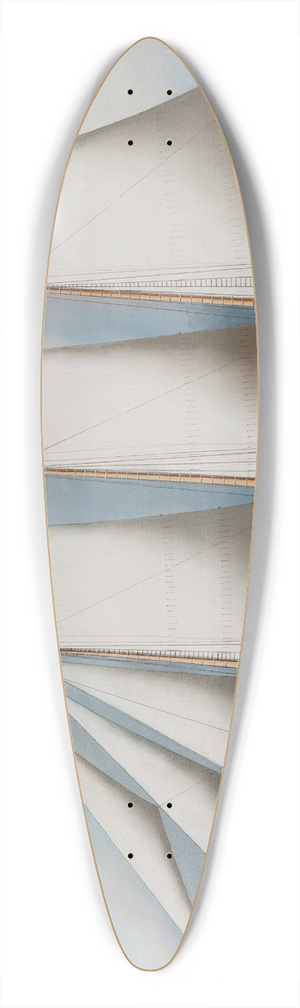 Antonio Jacobsen - Three Masted Schooner Andrew C. Pierce 39.3 inch art pintail longboard deck