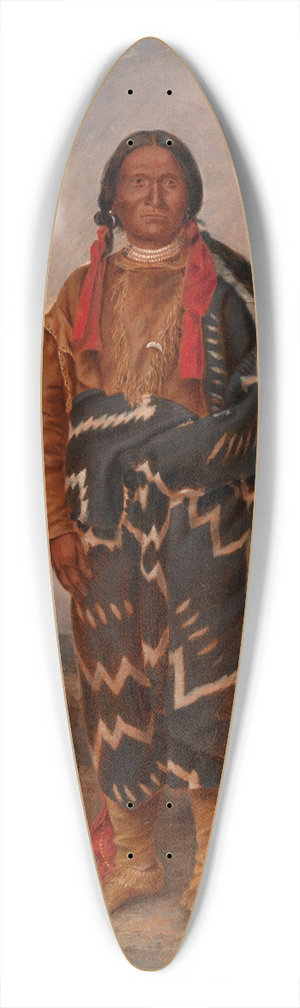 Antonio Zeno Shindler - Apache Indian 39.3 inch art pintail longboard deck