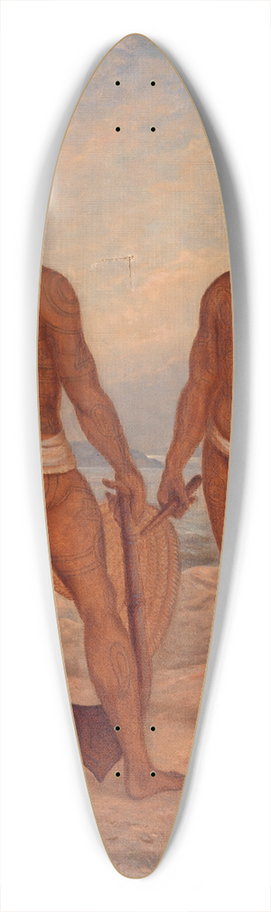 Antonio Zeno Shindler - Marquesan Men 39.3 inch art pintail longboard deck