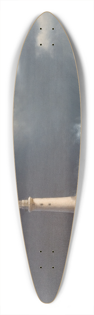 Anton Melbye - Eddystone Lighthouse 39.3 inch art pintail longboard deck