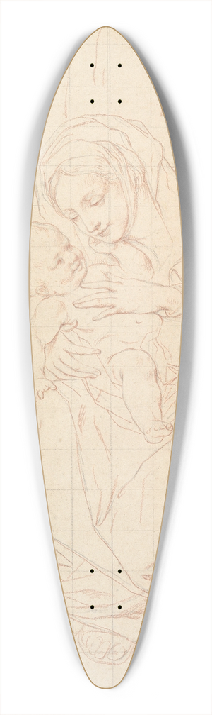 Anton Raphael Mengs - Rest on the Flight into Egypt 39.3 inch art pintail longboard deck