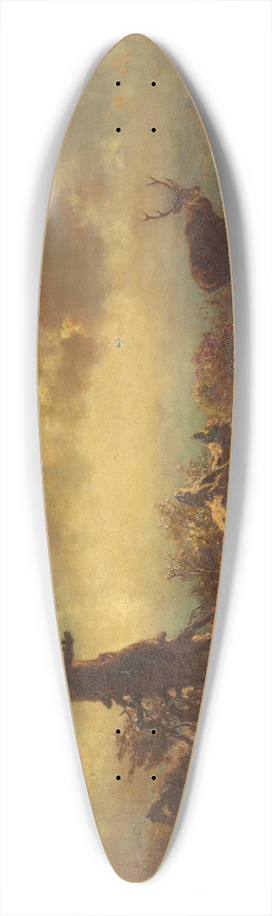 Anton Schrdl - Hochebene mit Hirsch 39.3 inch art pintail longboard deck