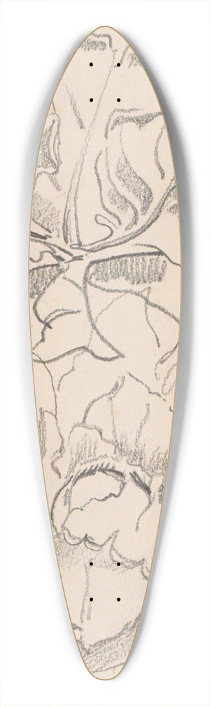 Antoon Derkinderen - Bloemen 39.3 inch art pintail longboard deck