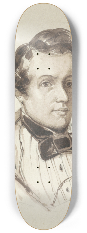 Jan van der Kaa - Zelfportret van Jan van der Kaa 8.25 inch art skate deck