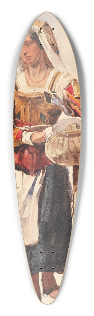 Arcadius Von Nikitin - Rmische Buerin mit Korb 39.3 inch art pintail longboard deck