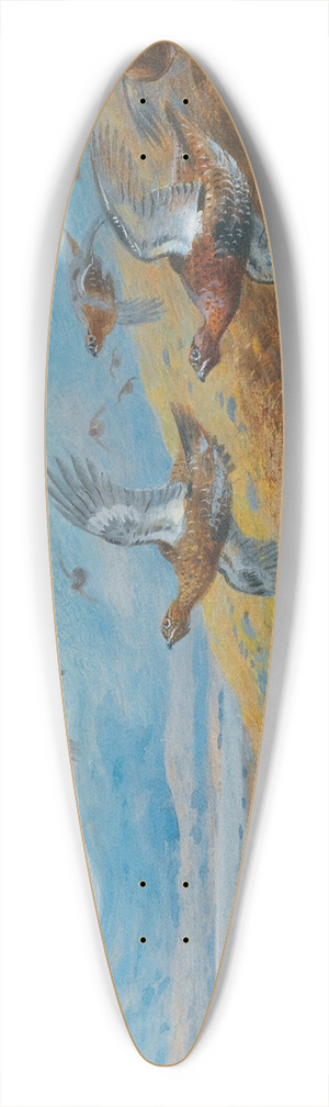 Archibald Thorburn - Driven Grouse 39.3 inch art pintail longboard deck