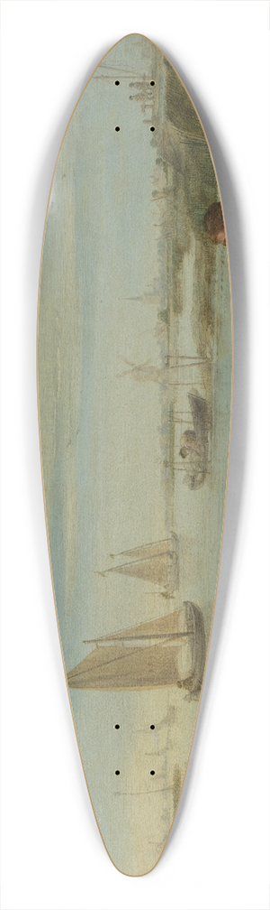 Arent Arentsz. Cabel - A Bird Hunter on a Riverbank 39.3 inch art pintail longboard deck