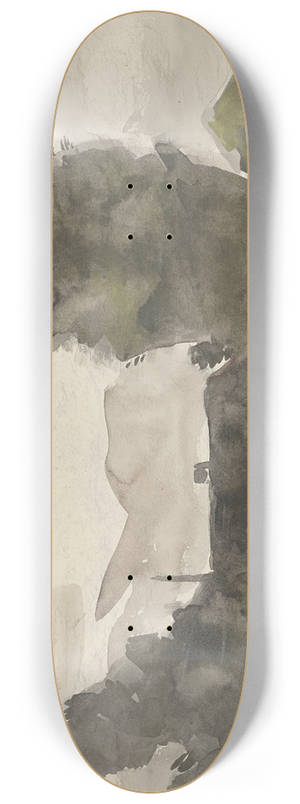 Jan van Essen - Landschap met weg 8.25 inch art skate deck