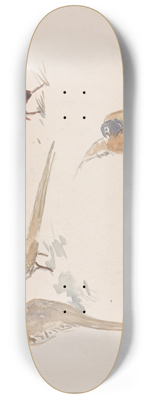 Jan van Essen - Vier fazanten 8.25 inch art skate deck