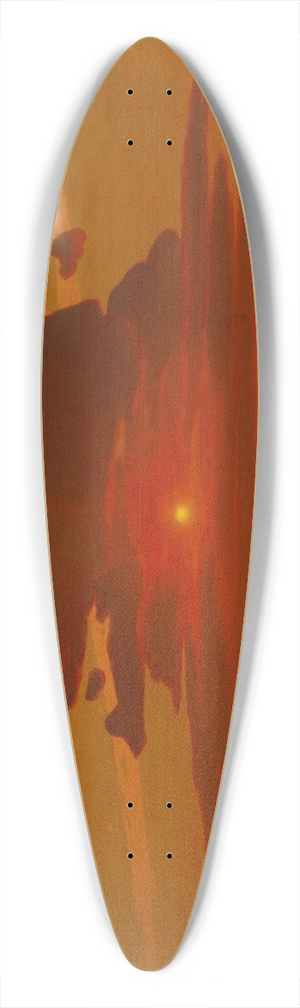 Arkhip Ivanovich Kuindzhi - Red Sunset on the Dnieper 39.3 inch art pintail longboard deck