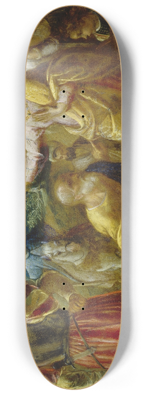 Adam Elsheimer - The Questioning of the Jew 8.25 inch art skate deck Adam Elsheimer - The Questioning of the Jew 8.25 inch art skate deck