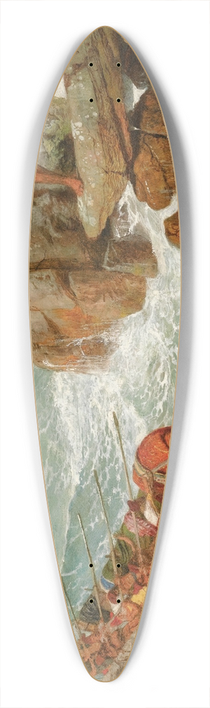 Arnold Bcklin - Odysseus And Polyphemus 39.3 inch art pintail longboard deck