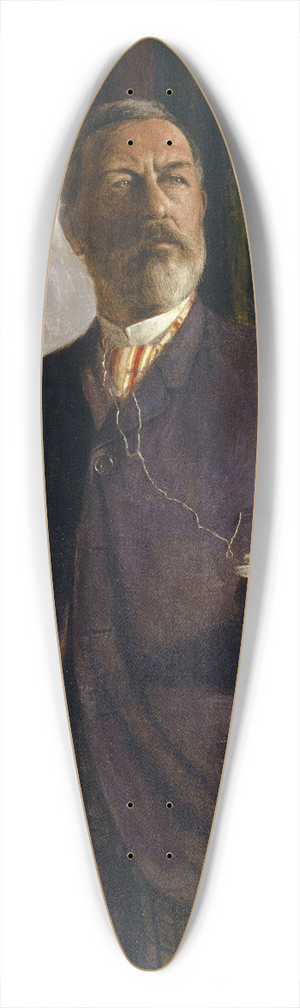 Arnold Bcklin - Self-Portrait in the Studio 39.3 inch art pintail longboard deck
