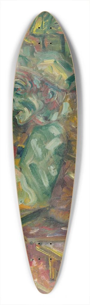 Arnold Peter Weisz-Kubnan - At the Table 39.3 inch art pintail longboard deck