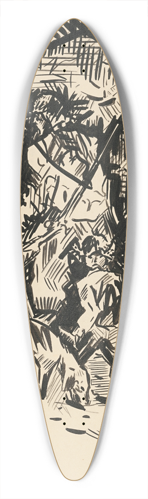Arnold Peter Weisz-Kubnan - Hunter 39.3 inch art pintail longboard deck