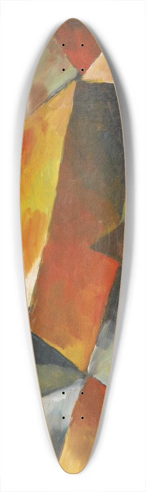 Arnold Topp - Ohne Titel (Untitled) 39.3 inch art pintail longboard deck