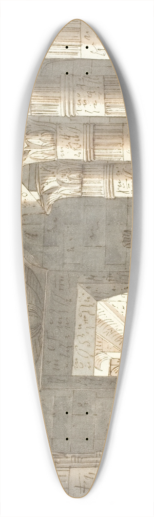 Aron Wallick - gyptisk Tempel 39.3 inch art pintail longboard deck