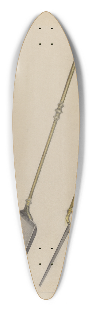 Arsen Maralian - Fireplace Shovel 39.3 inch art pintail longboard deck