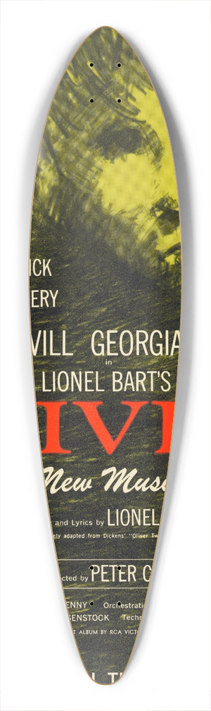 Artcraft Lithograph - Oliver! 39.3 inch art pintail longboard deck