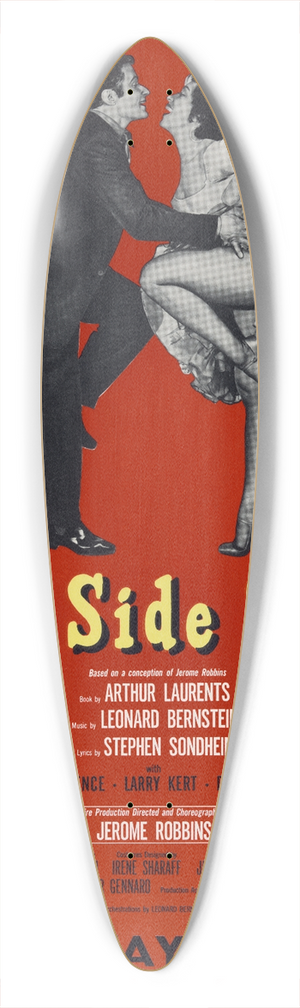 Artcraft Lithograph - West side story 39.3 inch art pintail longboard deck