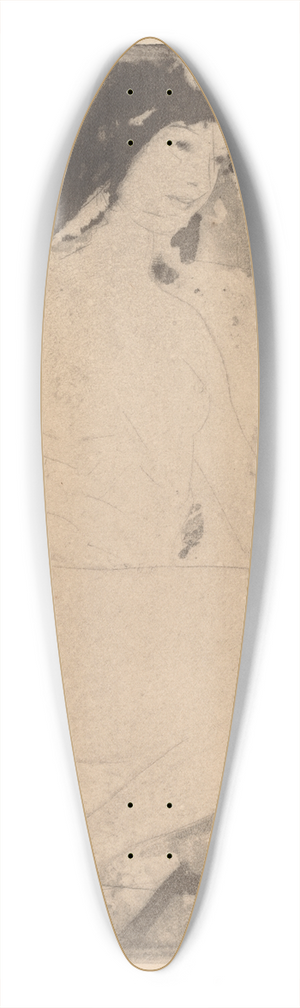 Arthur Bowen Davies - Iris 39.3 inch art pintail longboard deck