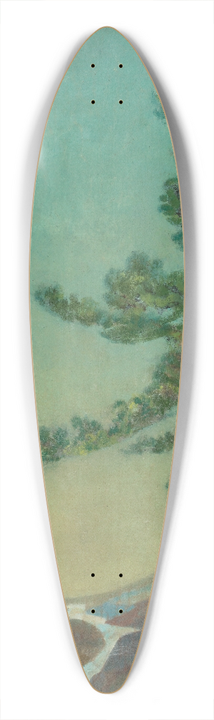 Arthur Bowen Davies - On the Cliffs 39.3 inch art pintail longboard deck