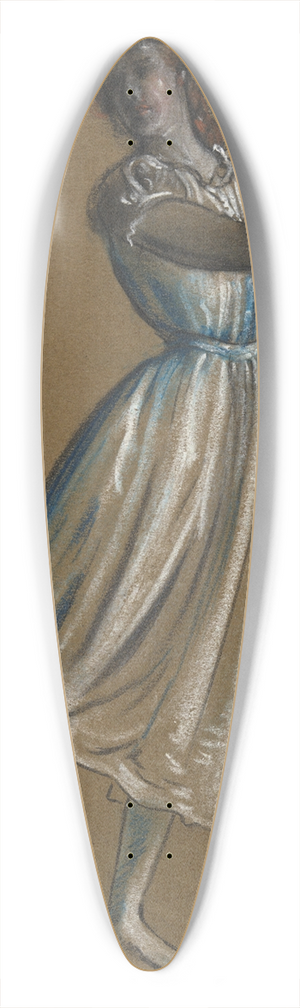 Arthur Bowen Davies - WomanDancing 39.3 inch art pintail longboard deck