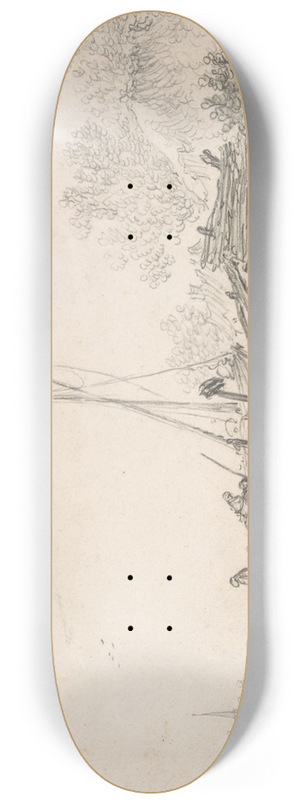Jan van Goyen - River Scene 8.25 inch art skate deck