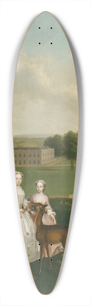 Arthur Devis - Thomas Lister and Family at Gisburne Park 39.3 inch art pintail longboard deck