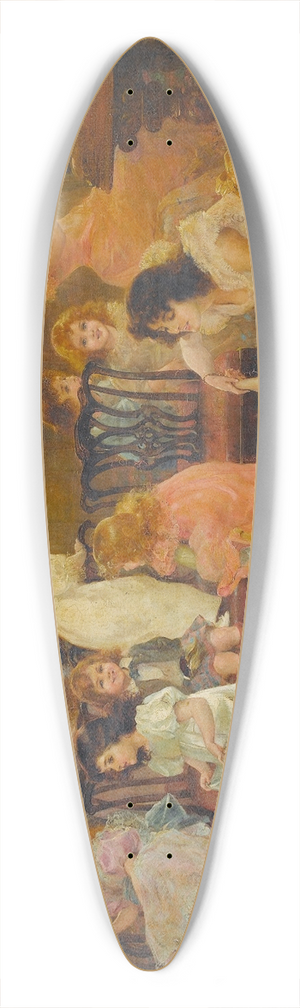 Arthur Drummond - Musical chairs 39.3 inch art pintail longboard deck