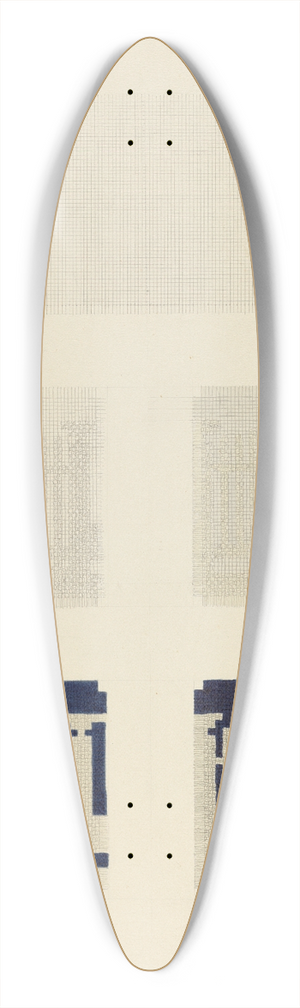 Arthur G. Merkley - Chart of Coverlet Thread Construction 39.3 inch art pintail longboard deck