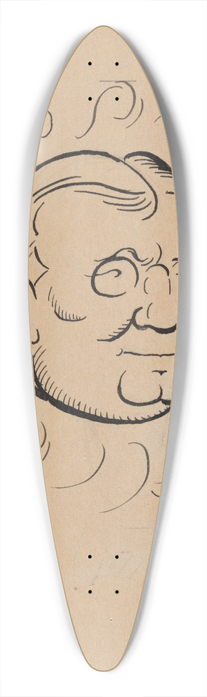 Arthur Henry Young - Finley Peter Dunne 39.3 inch art pintail longboard deck